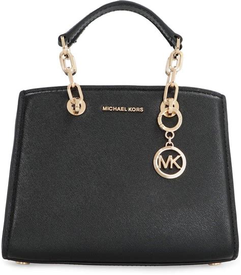michael kors logo bag black